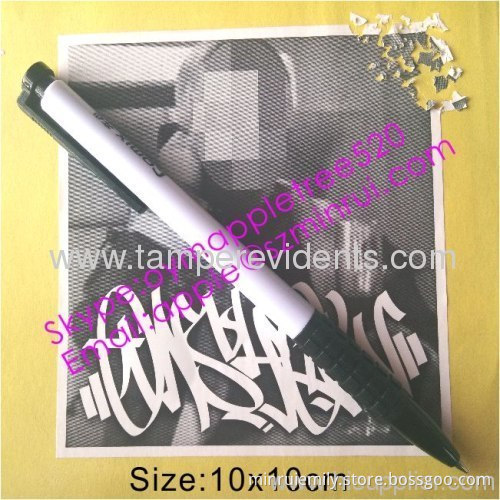 Custom Big Size Fragile Eggskin Labels,destructive Tamper Proof Sticker With Uv Inks,make Your Own Security Stickers